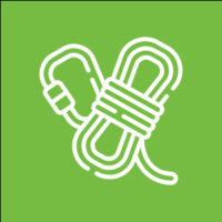 Rope & Clip Icon – Green Rope & Clip Icon - Green