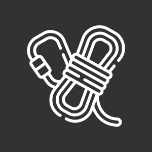 Rope & Clip Icon - Gray
