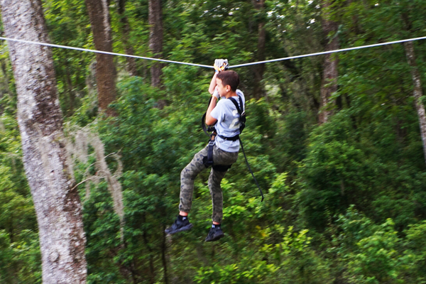 Guest Ziplines on Waterfall Course