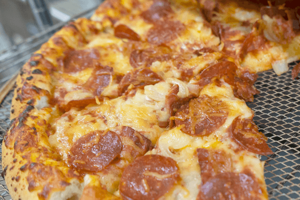 Close Up Pepperoni Pizza