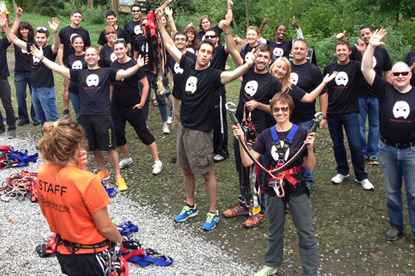 Corporate Outing Getting Briefed