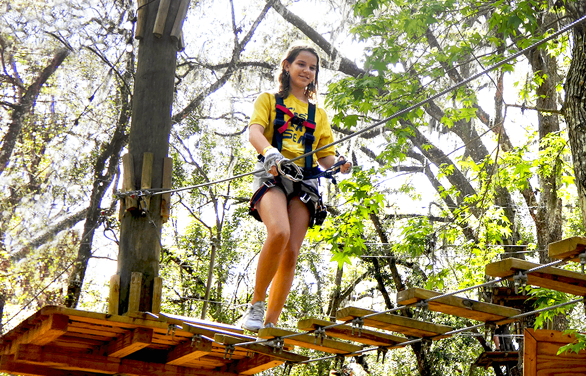 Girl On Bumblebee Course